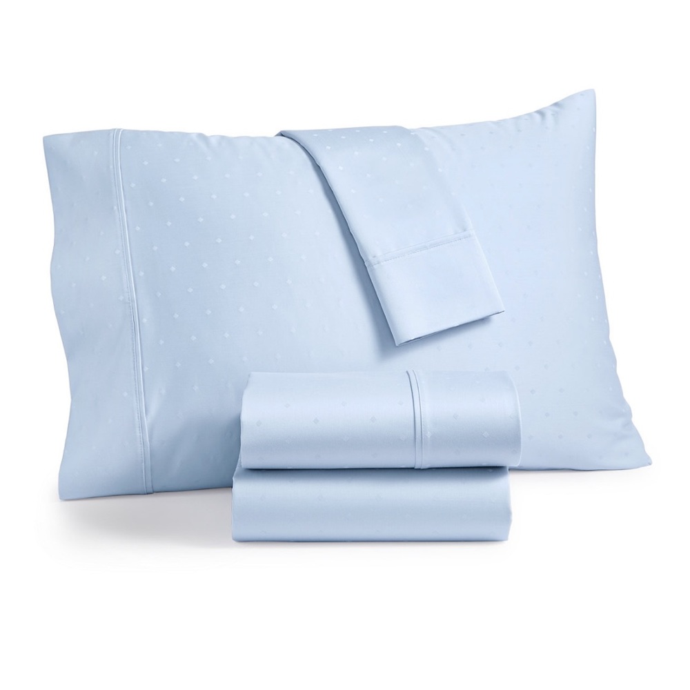 NWT Bergen House Woven Diamond Dot sheet set from AQ Textiles Full